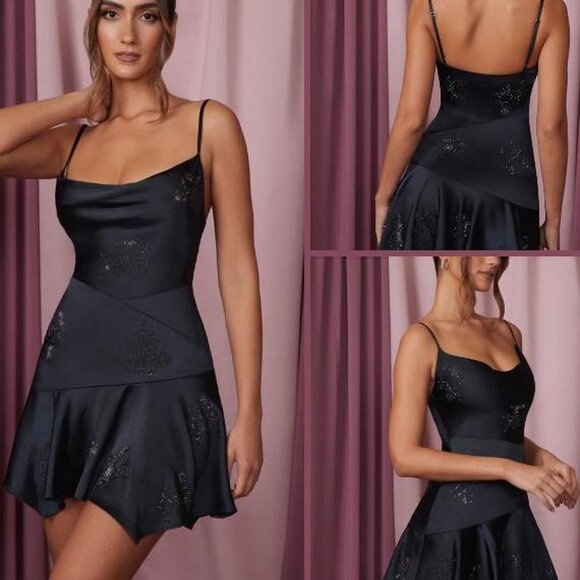Poly Dresses & Skirts - Black Dress Poly short